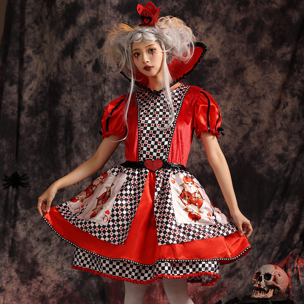 桃心王后蓬蓬裙二次元动漫服装