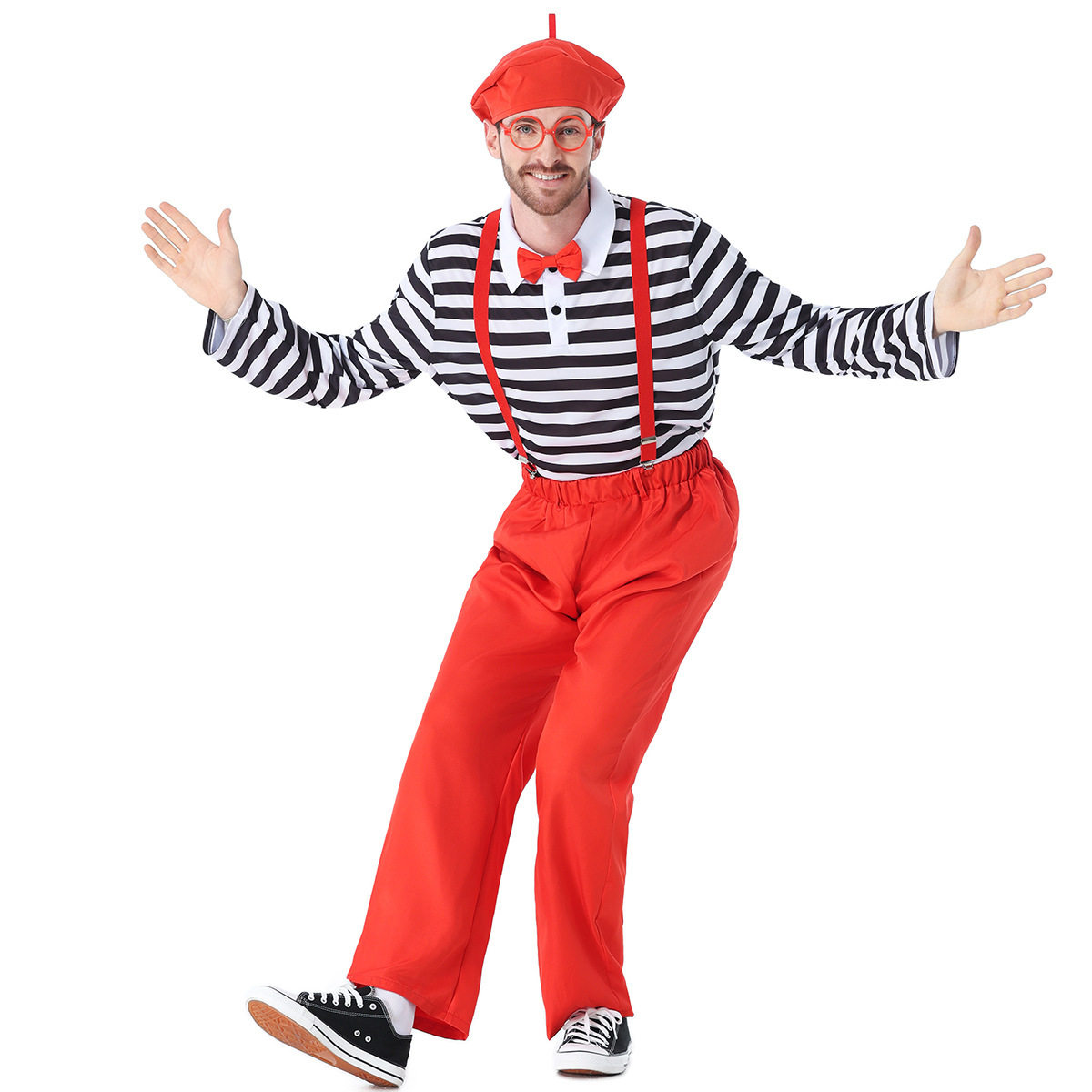 条纹上衣舞台演出服COS服装