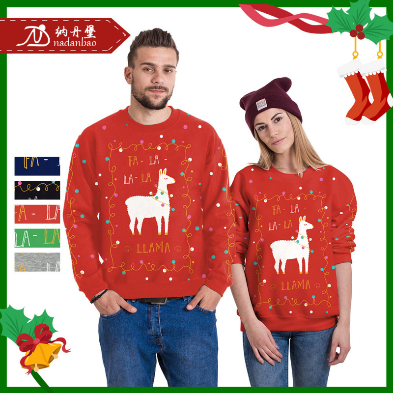 2024春季欧美圣诞女装数码印