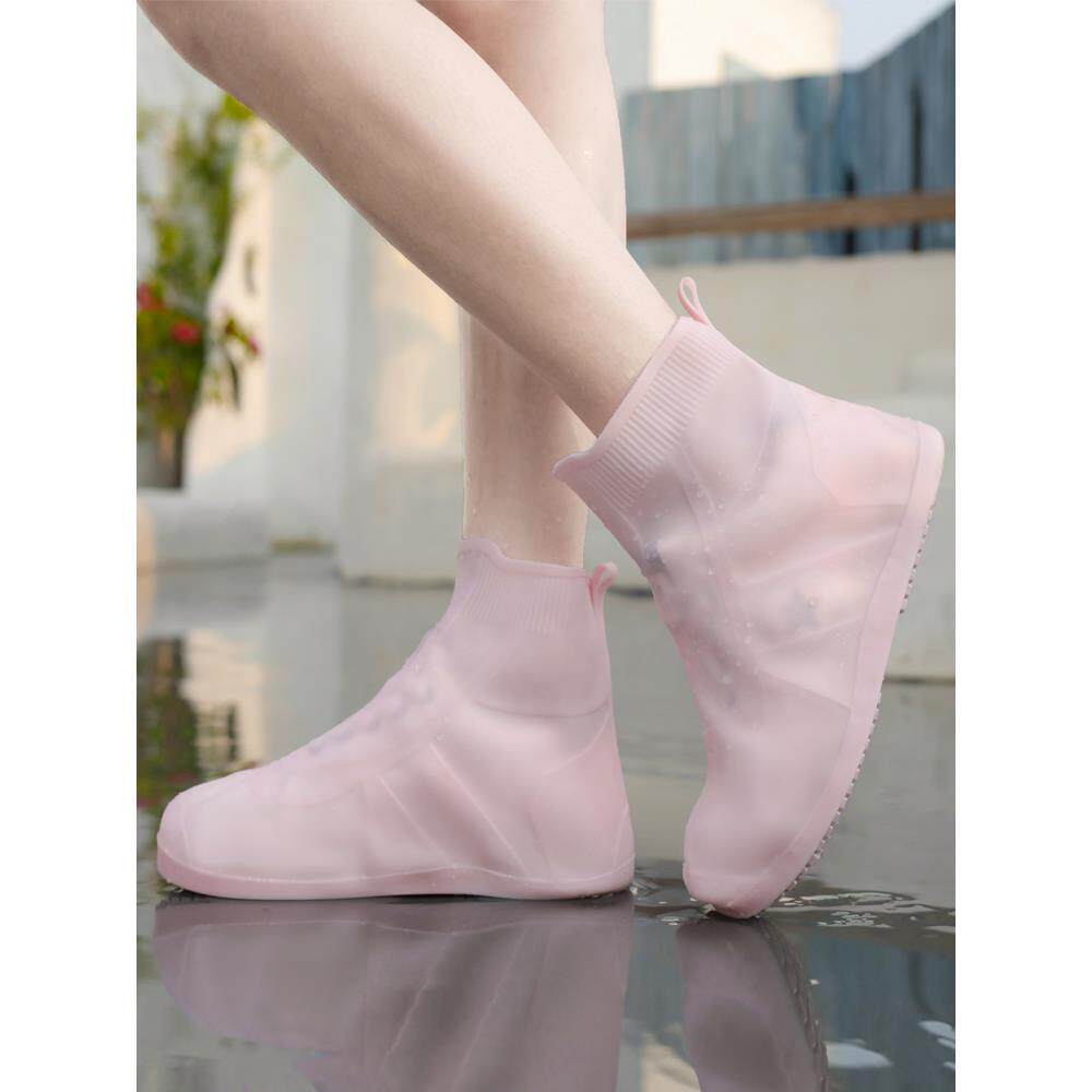 鞋套防水防滑雨鞋套防雨男女硅胶加厚耐磨底雨靴套下雨天旅游脚套