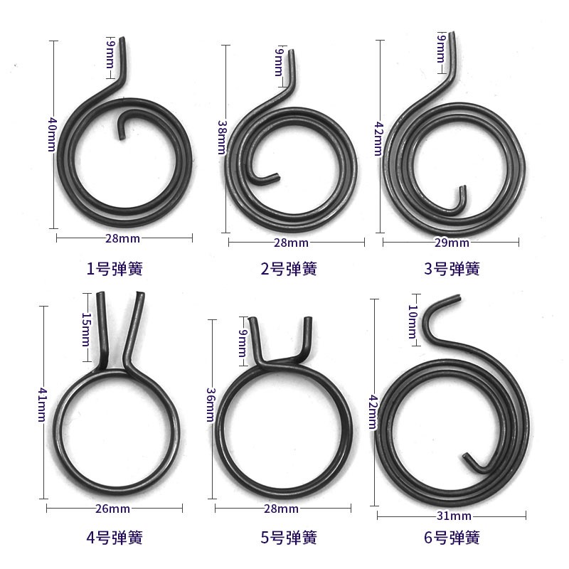 门锁把手卡簧防盗门复位扭簧绣钢大门锁具配