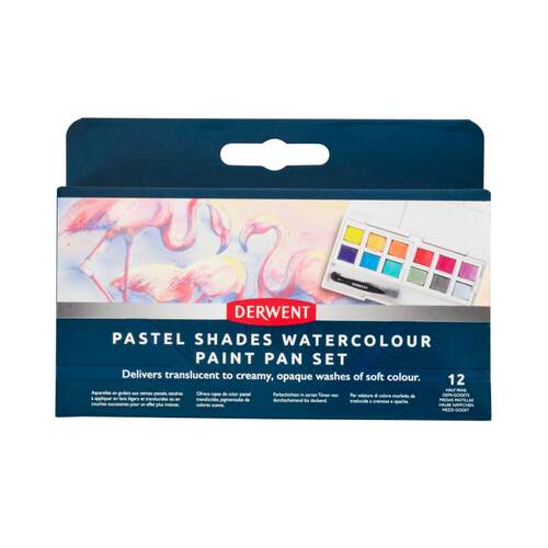 英国【DERWENT得韵旗舰店】得韵Pastel Shades粉彩颜料旅行盘12色套装 2306247