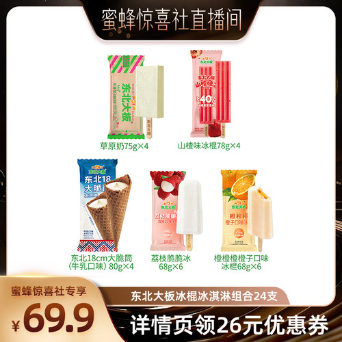 东北大板冰淇淋冰棍组合