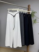 高级极简休闲裤 名品港春夏装 女2026垂感阔腿裤 裤 羊毛混纺纯色西装