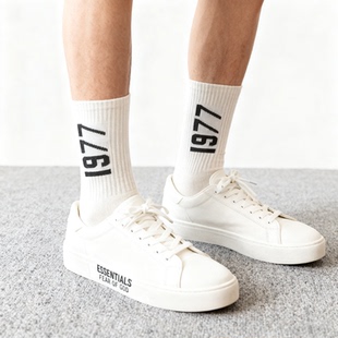 FOG新款 街头欧美FOG复线ESSENTIALS数字1977中筒长筒袜子男女ins