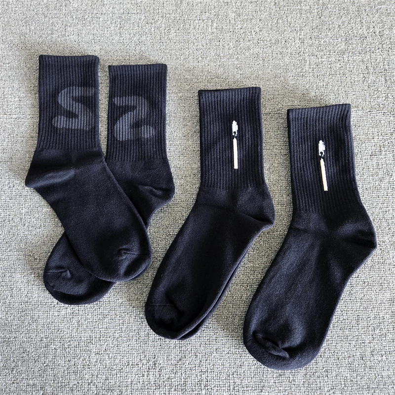 Kanye DONDA 2 Lit Match点燃火柴运动中筒长袜子侃爷潮牌男女1棉