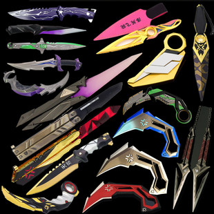 瓦罗兰特刀无畏契约全套VCT爪刀掠夺印象奇点冠军赛折叠刀未开刃