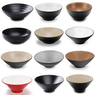 密胺日式 味千拉面碗商用麻辣烫捞面大碗仿瓷汤粉米线牛肉面碗餐具