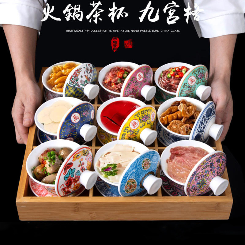 茶楼餐厅专用盖碗茶盅加厚耐高温