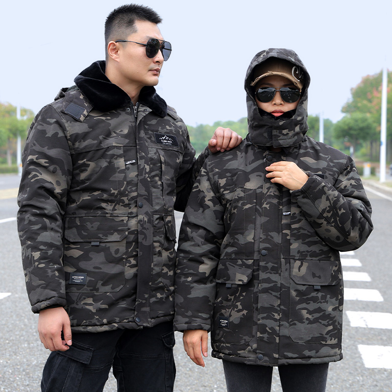 军大大衣男冬季加绒加厚保暖