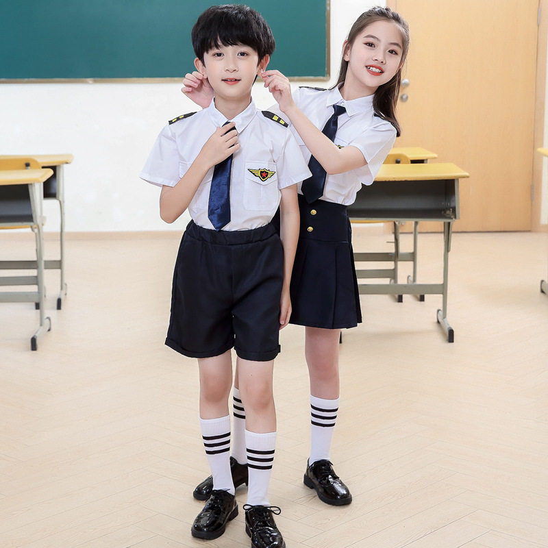 儿童军装小海军套装制服朗诵演出服大合唱表演服小学生升旗手服装