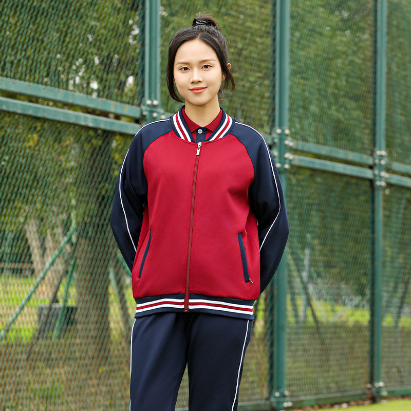 春秋季班服中学生学院风韩版运动会校服三件套初高中学生班徽团购