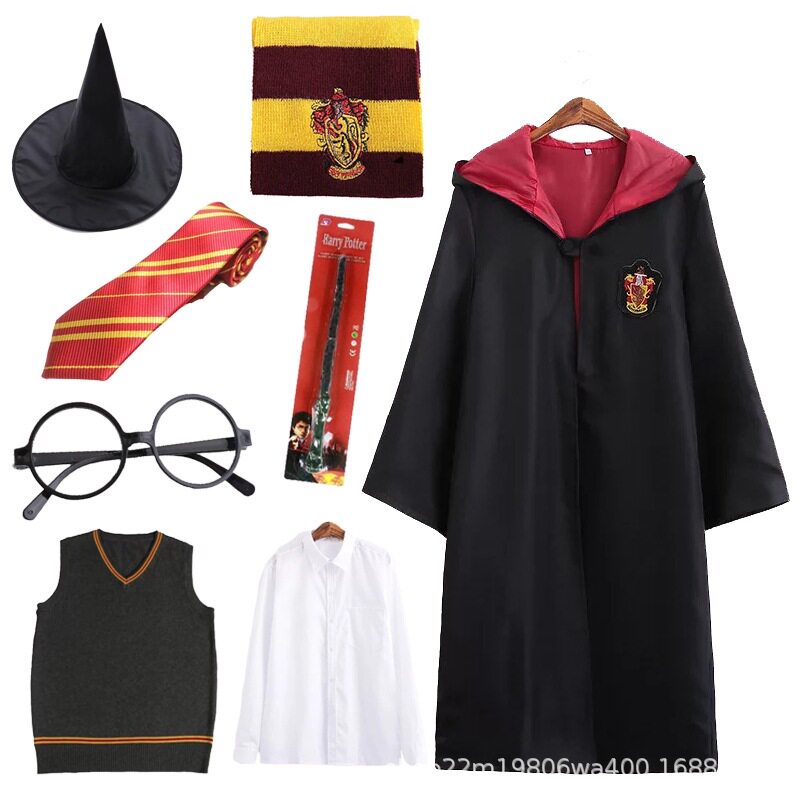 批发哈利魔法袍Harry披风波特格兰芬多校服表演服万圣节圣诞节cos