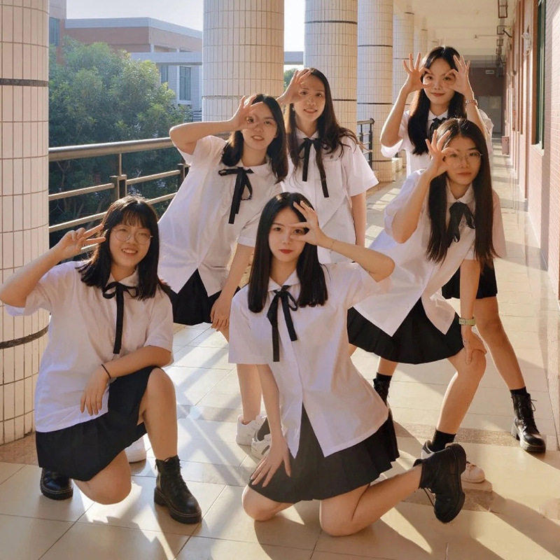 班服毕业季套装夏季学院风初中高中生运动会校服大合唱朗诵演出服