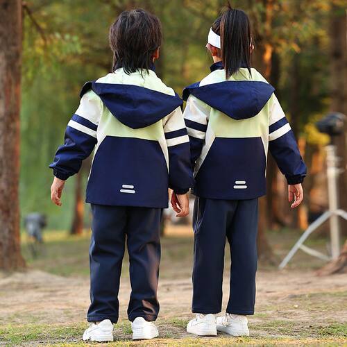 小学生校服冲锋衣三合一儿童班服幼儿园园服三件套装校园风