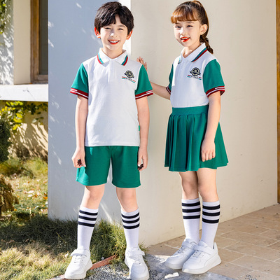 幼儿园园服夏装套装毕业照服装夏季短袖运动会儿童班服小学生校服