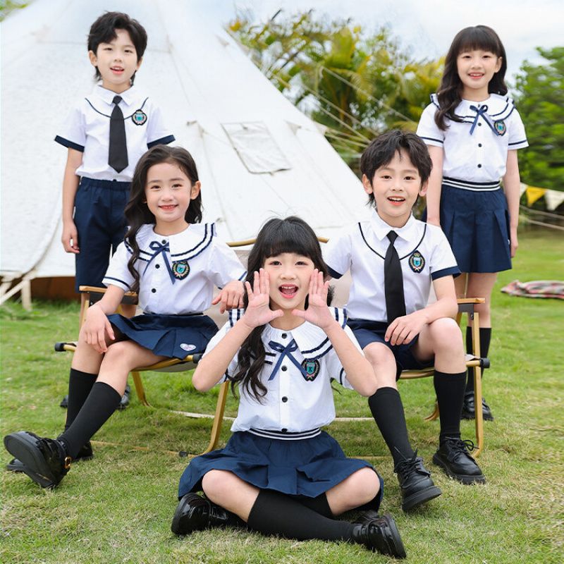 儿童表演服班服校服幼儿园园服舞蹈服摄影服英伦风套装酷啦美拉&