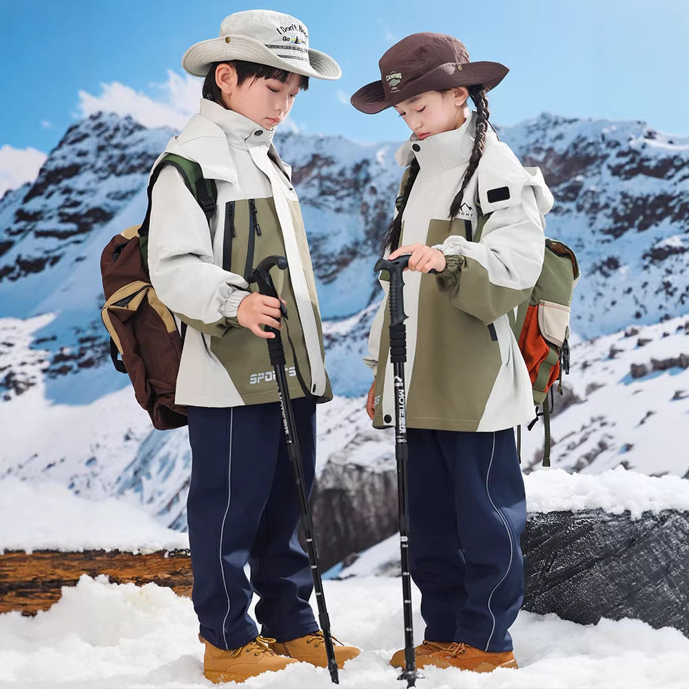 小学生校服冲锋衣儿童班服春秋装秋冬季三件套幼儿园园服防风防水