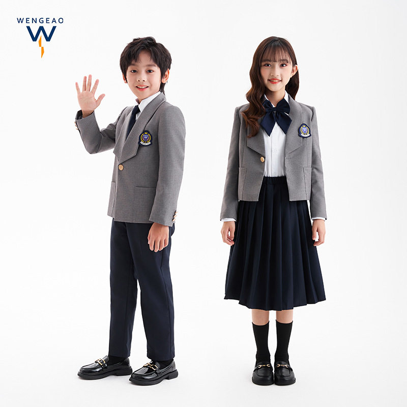 秋季新款学院风幼儿园园服小学生校服套装英伦风西装班服厂家直发