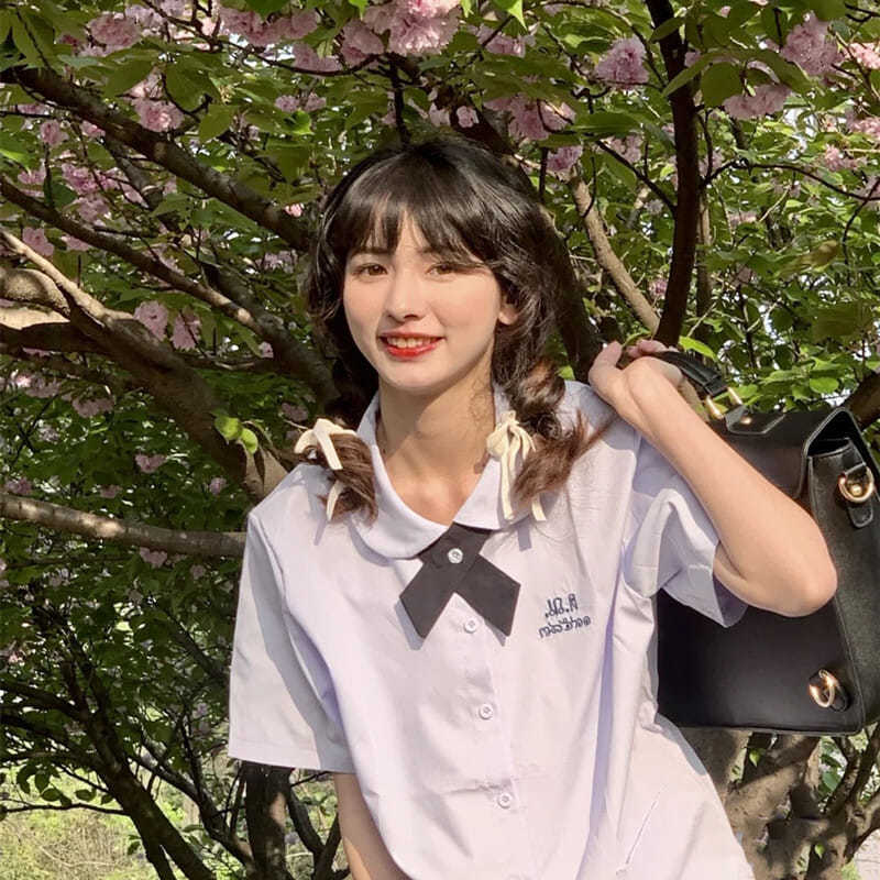 泰国校服娜诺禁忌女孩初恋夏季学院风短袖JK制服衬衫女箱褶裙套装