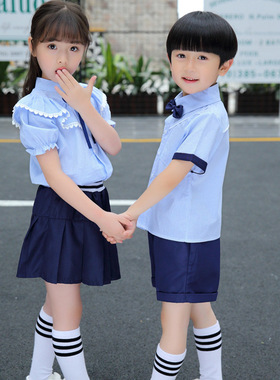 新款幼儿园服小学生校服六一演出服合唱诗朗诵表演服儿童套装现货