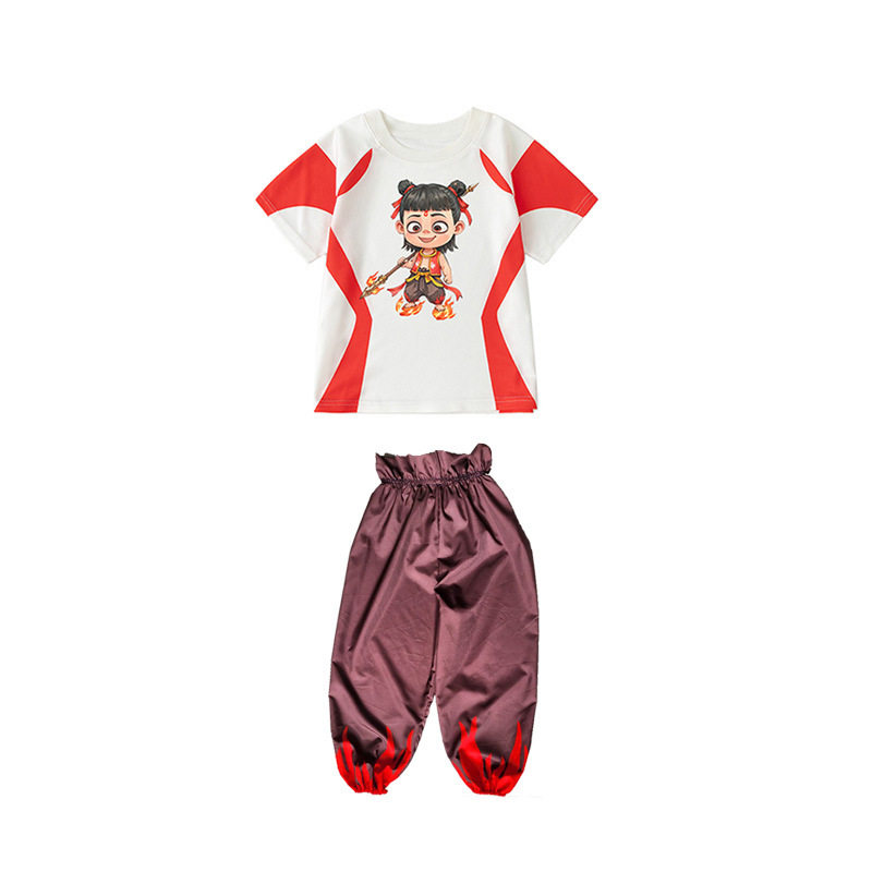 儿童表演服哪吒魔童舞蹈服幼儿园走秀演出服小学生男女武术练功服