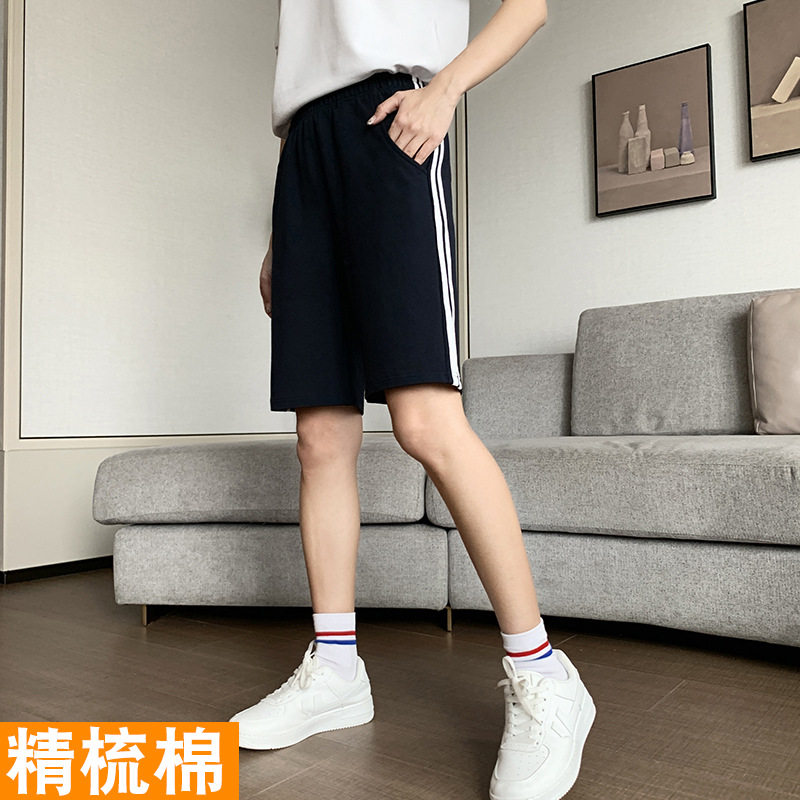 校服裤子中学生夏季薄款五分裤七分裤高中小学生一条杠校裤运动裤