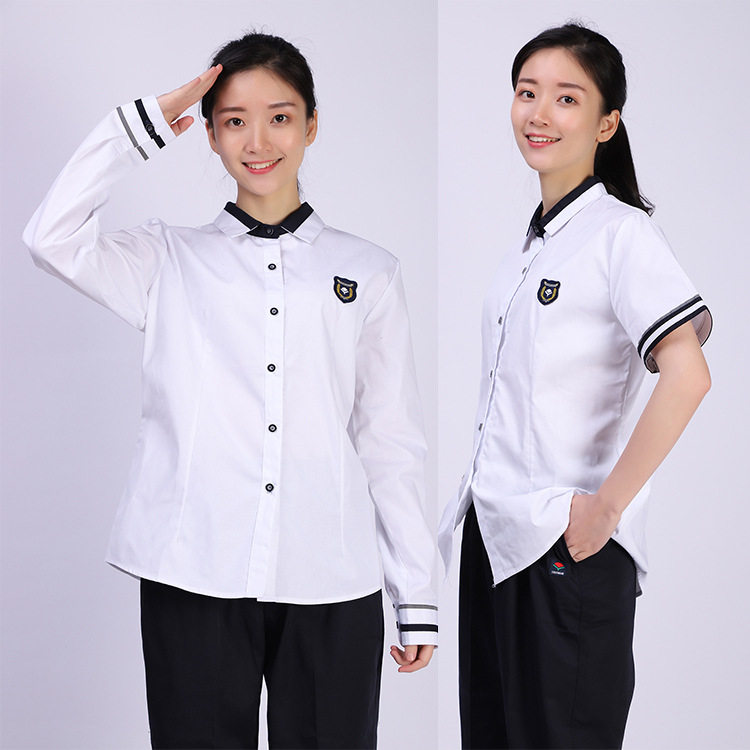 南宁校服中学生制服春夏季白衬衫礼服正装学生装现货批发一件代发
