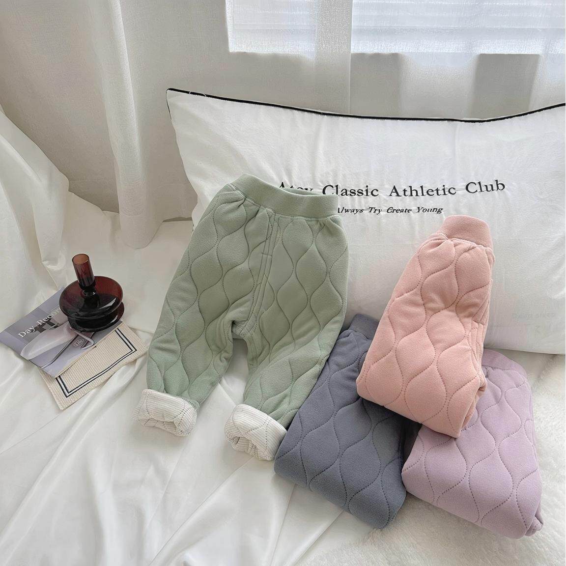 儿童羊毛蚕丝校服神器棉裤秋冬宝宝保暖加厚打底裤男女童内搭裤子