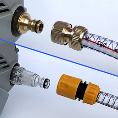 家用高压洗车机配件大全铜进水管过滤器螺母水枪泵喷头活接头亿力