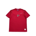 Nfl Dark Red Falcons Chest Logo Embroidered T-Shirt