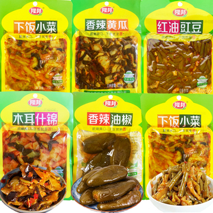 隆邦榨菜100g下饭菜木耳什锦菜香辣黄瓜油椒红油豇豆大袋开味小