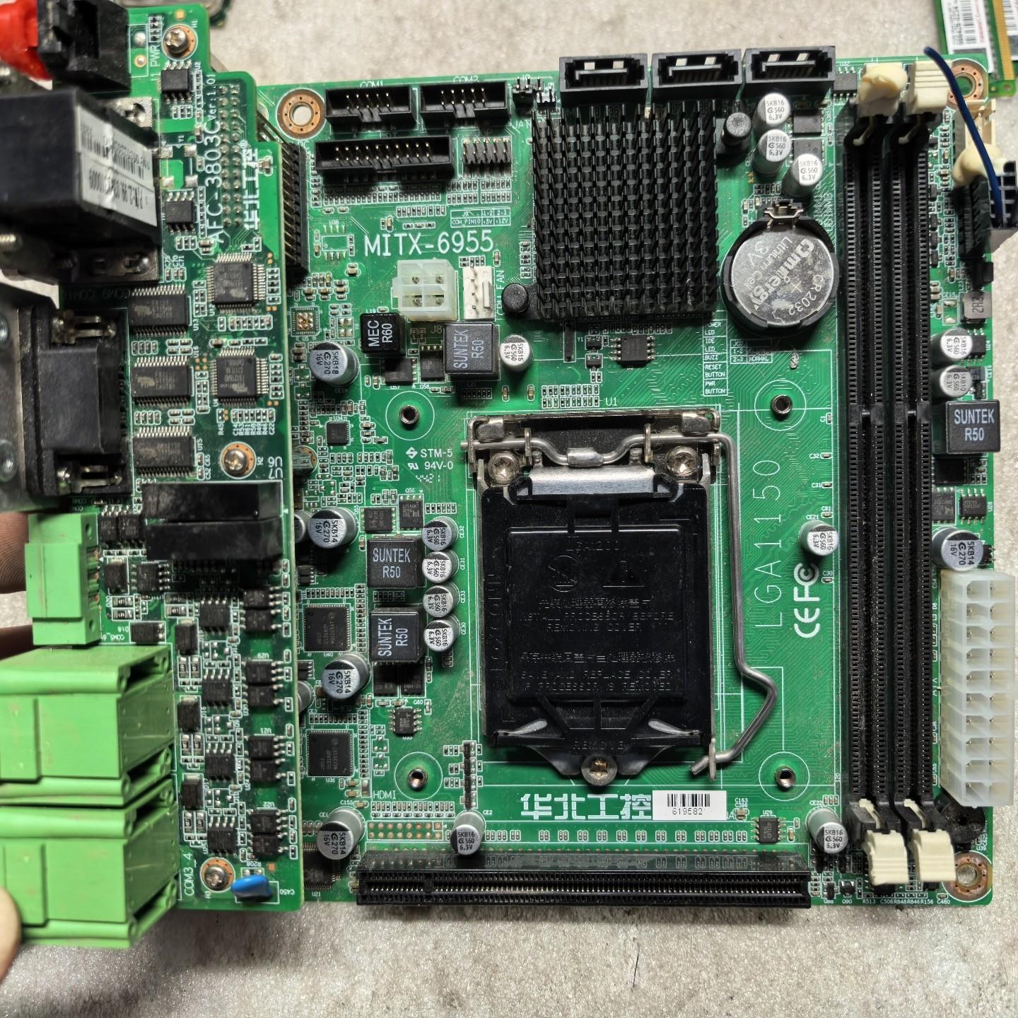 华北工控小主板MITX-6955 1150针脚 原配4代CP