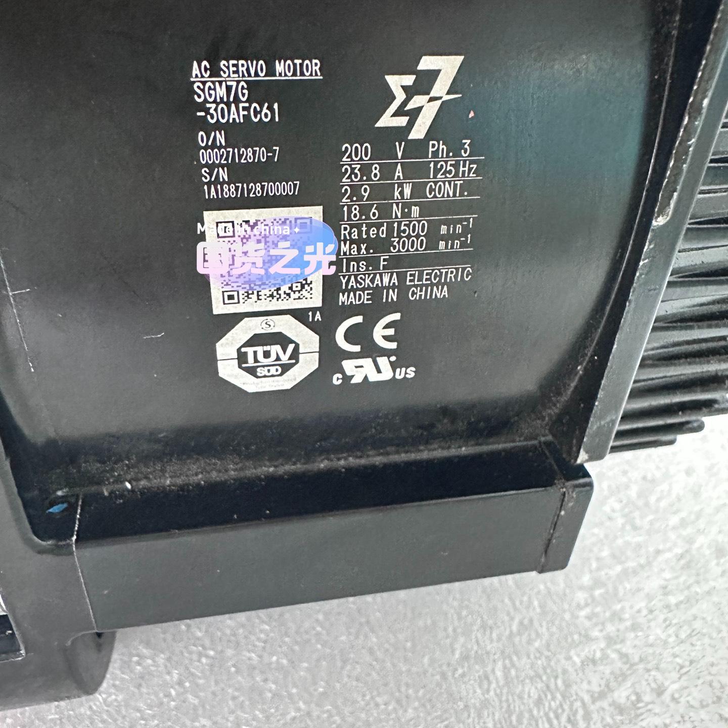 安川伺服电机SGM7G-30AFC61 实物拍摄 拆