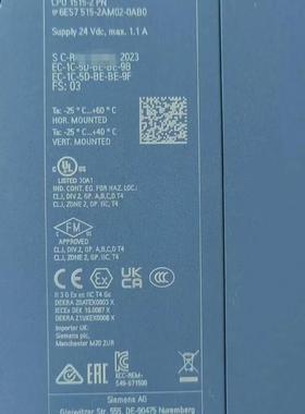 6ES7515-2AM02-0AB0保内充新裸机 99新 成