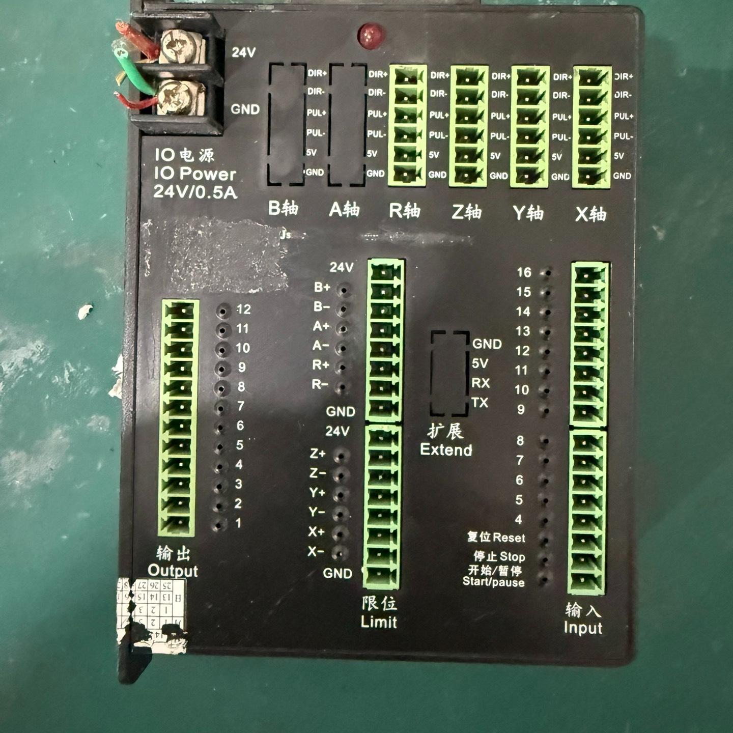 JT-GW4四轴焊接控制系统 24V供电 0.5A电流。拆机