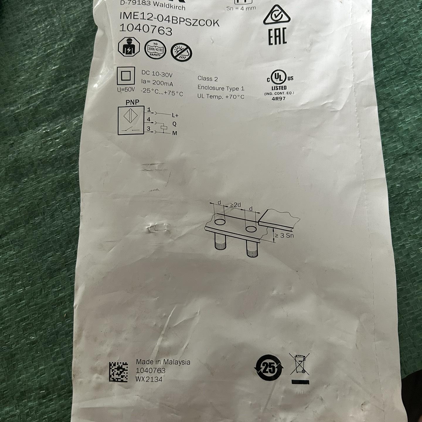 全新原装SICK西克IME12-04BPSZC0K接近开关