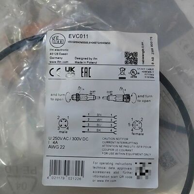 EVC011现货IFM易福门EVC011 0.6米公母头