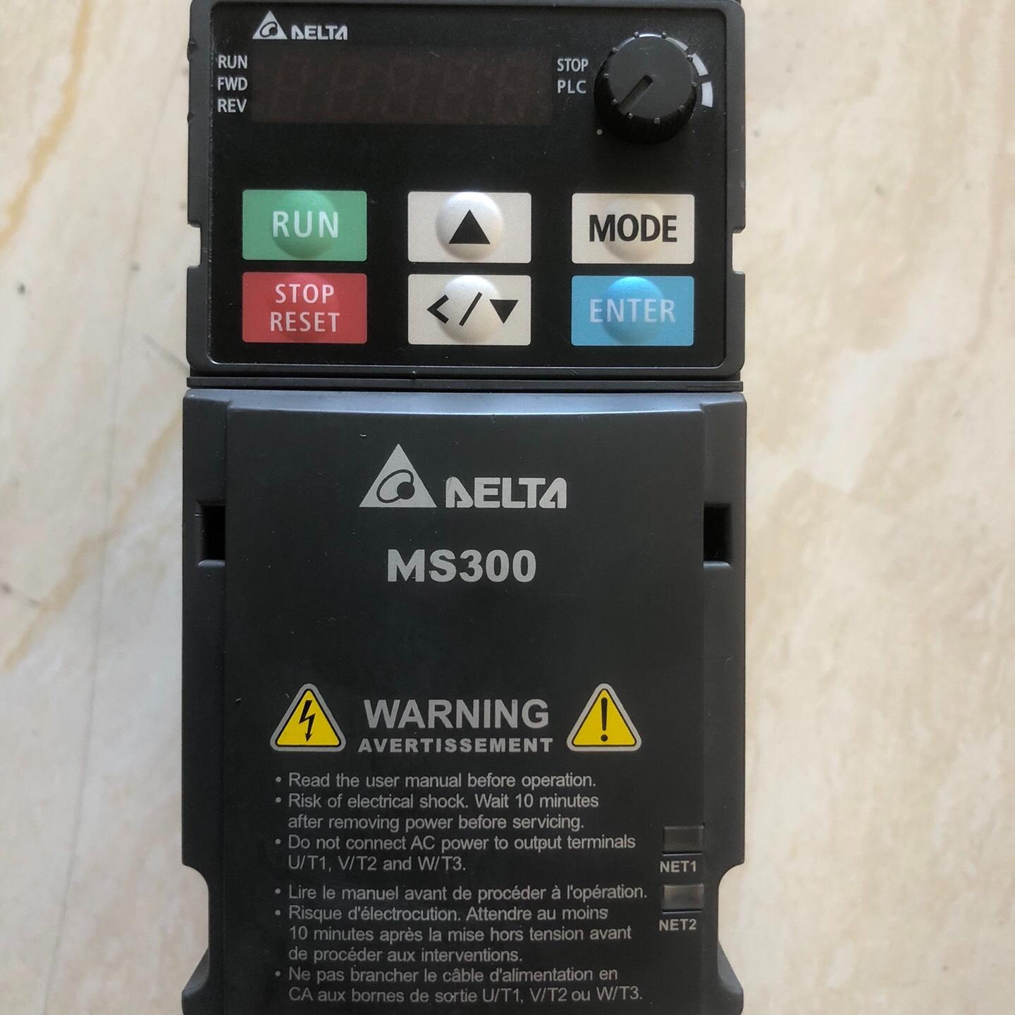 台达变频器VFD2A8MS21ANSAA 功率为0.4KW