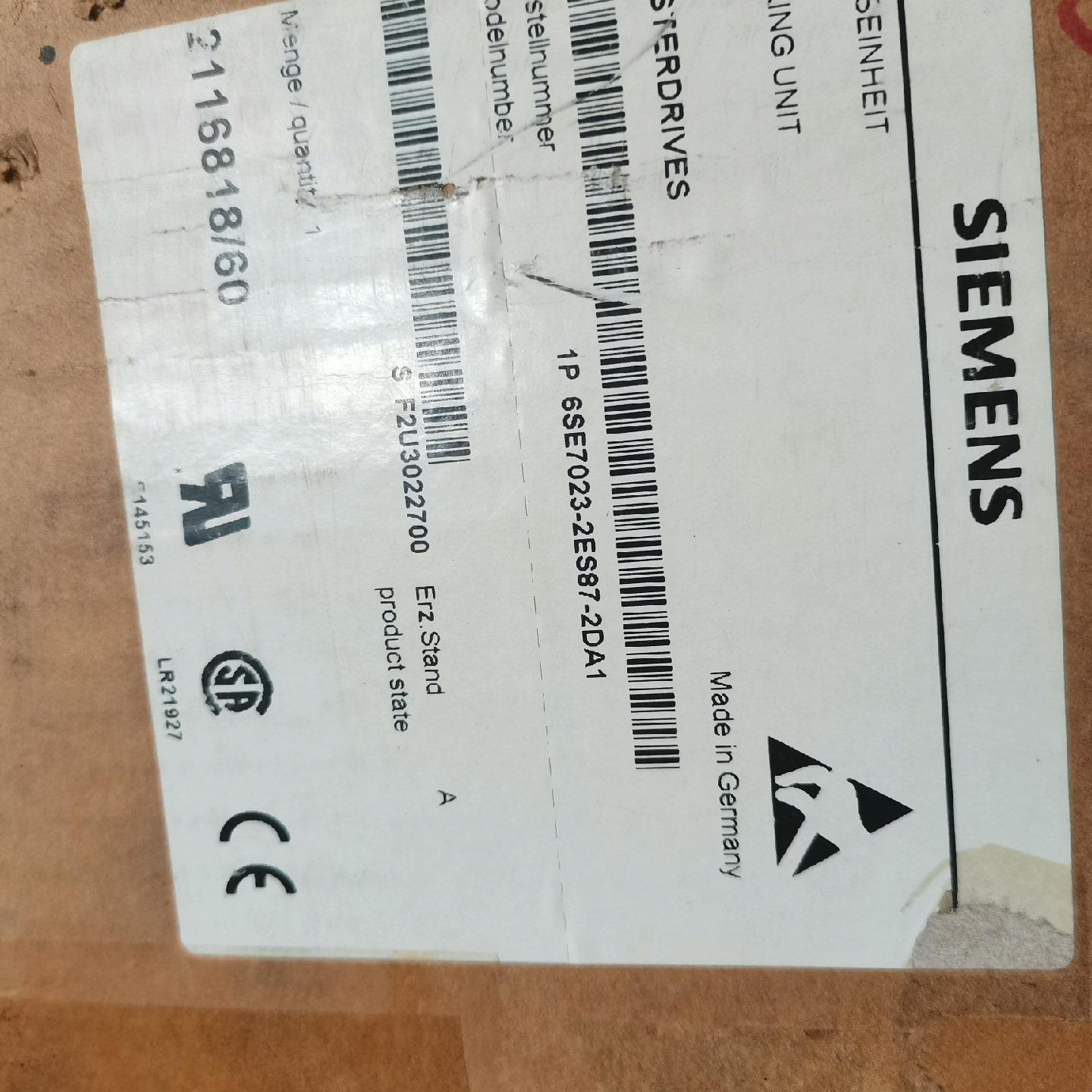 6SE7023-2ES87-2DA1 库存货 实物拍摄