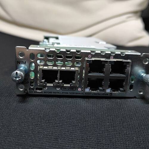 NIM-2FXS/4FXOP路由器模块接口卡 拆机