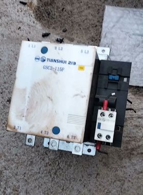 拆机天水213品牌的GSC2-115F交流接触器 白色外观