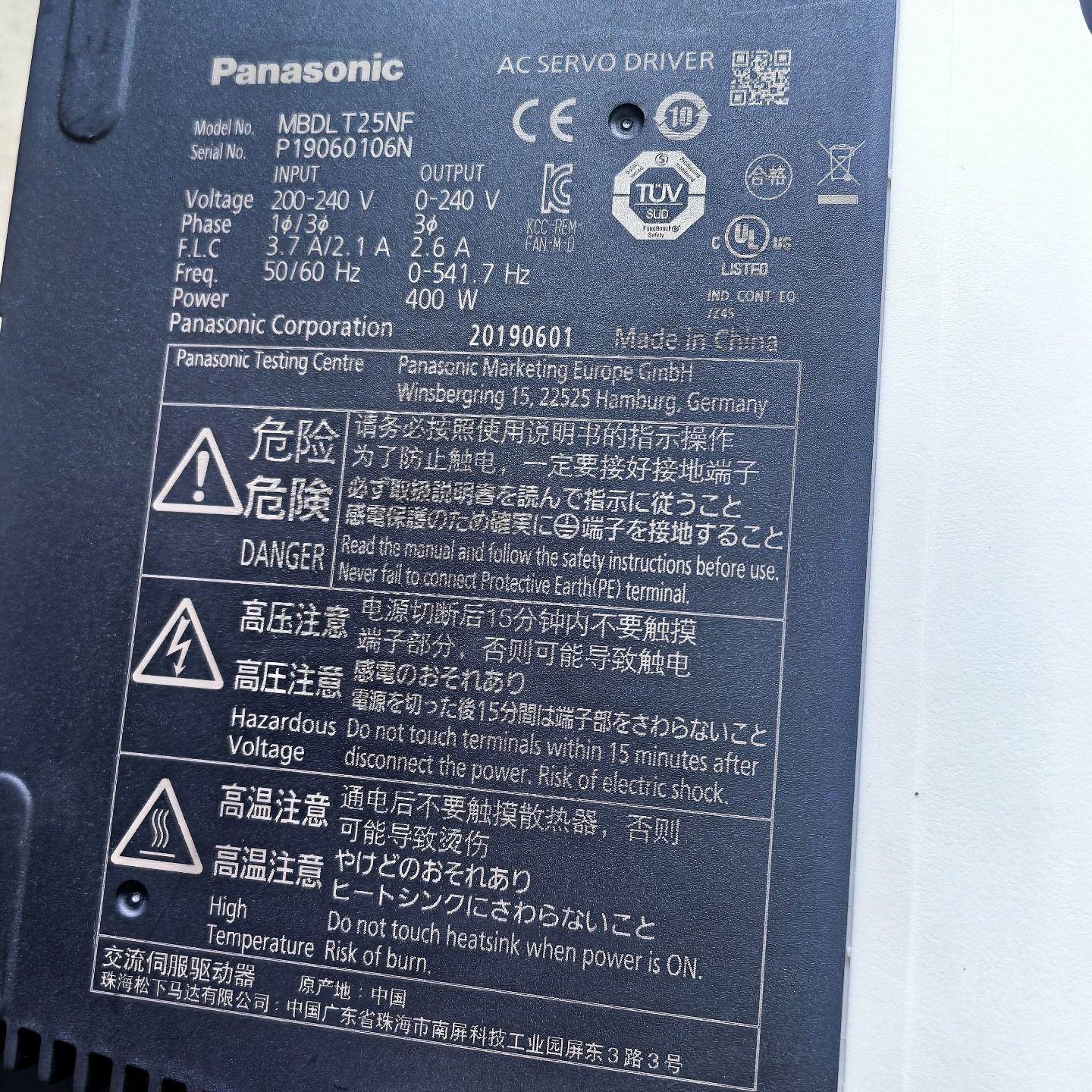 伺服驱动器 MBDLT25NF 400W功率 200-2