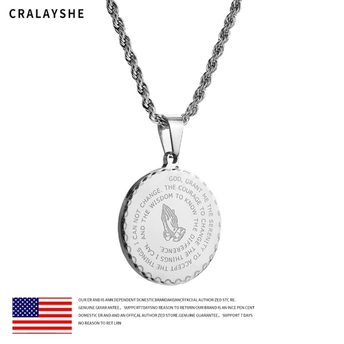 Подвеска из нержавеющей стали, ожерелье подходит для мужчин и женщин в стиле хип-хоп, официальный продукт