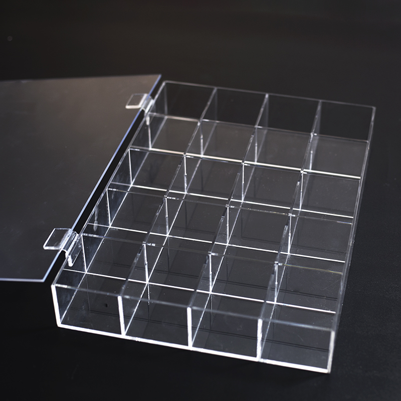 项链珠宝首饰品戒指收纳盒防尘收纳盒分格盘展示盒定制亚克力透明