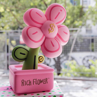 饰生日女礼物 有钱花手办招桃花摆件网红RICH FLOWER成品永生花装