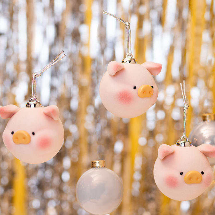 罐头猪lulu磁石节日礼物公仔