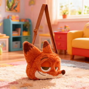 疯狂动物城尼克狐萌态毛绒斜挎包单肩包玩偶zootopia迪士尼Disney