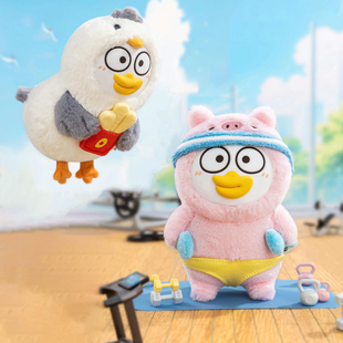 小刘鸭盲盒动物生活图鉴毛绒公仔挂件滴胶脸联名周边玩偶玩具礼物