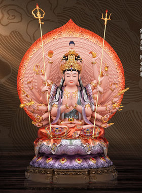 树脂千手观音佛像摆件